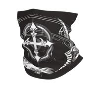 Demon Skulls Satan 666 Mystical Magic Hell Gothic Black Men Women Headwear Quick Drying Neck Gaiter Microfiber Bandana For Soccer Climbing Running