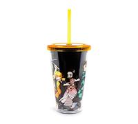 Demon Slayer Acrylic Carnival Cup with Lid and Straw | Holds 16 Ounces