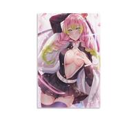 Demon Slayer Animation Character Mitsuri Poster Decorative Painting Canvas Wall Posters And Art Picture Print Modern Family Bedroom Decor Posters 12x18inch(30x45cm)