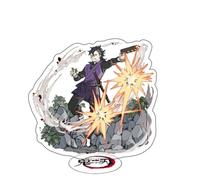 Demon Slayer Character Acrylic Stand Figure Anime Standing plates Table Decorations,Desktop Ornaments Home Car Decoration Ornaments (Shinazugawa Genya)