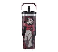 Demon Slayer Doma Tumbler with Lid, 30 Oz Water Cup, Vacuum Insulated, Anime Water Bottle, Reusable Insulated Stainless Steel tumbler for Water, Iced Tea or Coffee