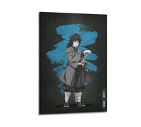 Demon Slayer Heroes And Pillars Character Tomioka Giyu - Water Pillar Poster Decorative Painting Canvas Wall Posters And Art Picture Print Modern Family Bedroom Decor Posters 16x24inch(40x60cm)