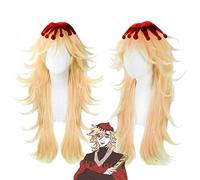 Demon Slayer Kimetsu No Yaiba Douma Long Heat Resistant Synthetic Hair Cosplay Halloween Carnival Party + Free Wig Cap TCY-869