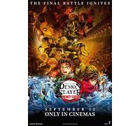 Demon Slayer Kimetsu no Yaiba Infinity Castle (2025) V5 Animated Movie Poster Framed or Unframed Glossy Poster (A2 420 × 594 mm Unframed)