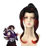 Demon Slayer Kimetsu No Yaiba Kokushibou Michikatsu Tsugikuni Yoriichi Wig Cosplay Costume Heat Resistant Synthetic Hair Wigs