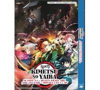 Demon Slayer: Kimetsu no Yaiba Season 1 to 4 + Mugen Train Arc + 2in1 Movies DVD /w Dual Audio