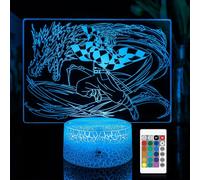 Demon Slayer Night Light Kidâs Room LED DÃcor Lamp with Remote control/16 Colors as Birthday Gifts or Present for Boys/Girls/Baby (Night Light-1