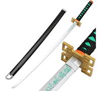 Demon Slayer Sword About 41 inches Bamboo Blade for Cosplay Purpose Exquisite Wood Sword Collectibles and Weapon Prop Various Styles Available, Tokitou Muichirou