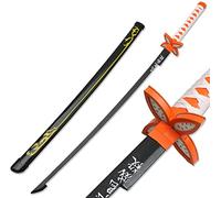 Demon Slayer Sword About 41 inches Bamboo Blade for Cosplay Purpose Exquisite Wood Sword Collectibles and Weapon Prop Various Styles Available, Kochou Shinobu