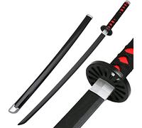 Demon Slayer Sword About 41 inches Bamboo Blade for Cosplay Purpose Exquisite Wood Sword Collectibles and Weapon Prop Various Styles Available, Kamado Tanjirou B