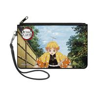 Demon Slayer Wallet, Zip Clutch, Demohn Slayer Zenitsu Agatsuma Scene, Canvas