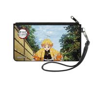 Demon Slayer Wallet, Zip Pouch, Demohn Slayer Zenitsu Agatsuma Scene, Canvas
