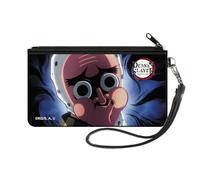Demon Slayer Wallet, Zip Pouch, Demon Slayer Hotaru Haganezuka Close Up Pose Blue Swirl, Canvas