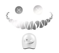 Demon Smile Sticker - Waterproof Creative Car Sticker Smile Face Wall Sticker for Car Interior, Laptop, Luggage, Truck Window, Luggage, , Motorcycle and Funny Vehicle Peel, silver, see