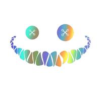 Demon Smile Sticker - Waterproof Creative Car Sticker Smiling Face Wall Sticker for Car Interior Window | Laptop, Luggage, Truck, colourful, Siehe Beschreibung, See description