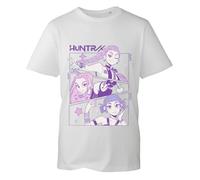 Demon T-Shirt Huntrix Mira Rumi Zoey Merch Tshirt Tiger Animation Derpy Heroes K-Pop Hunters Girls Tee Unisex Kids Top (White, 5 Years)
