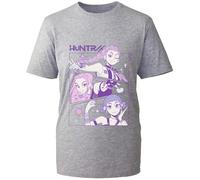 Demon T-Shirt Huntrix Mira Rumi Zoey Merch Tshirt Tiger Animation Derpy Heroes K-Pop Hunters Girls Tee Unisex Kids Top (Heather Grey, 5 Years)