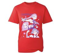 Demon T-Shirt Huntrix Mira Rumi Zoey Merch Tshirt Tiger Animation Derpy Heroes K-Pop Hunters Girls Tee Unisex Kids Top (Red, 9 Years)