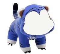 Demon Tiger Plush, Cute Kpop Collectible Stuffed Animal, Halloween Birthday Gifts, Tiger Toy For Kids And Plush Collectors, Blue Plushie For Room Decor