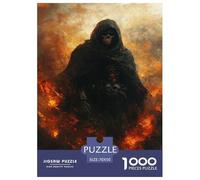 Demon Warrior Jigsaw Puzzles Adults Fun 1000 Piece Cool Swordsman Toy Intellectual Game Stress Relief Decoration Education Game Relaxation And Intelligence 70x50cm/1000pcs
