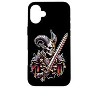 Demon Warrior King of Hell Devil Sword Case for iPhone 16 Plus