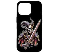 Demon Warrior King of Hell Devil Sword Case for iPhone 16 Pro