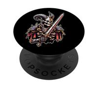 Demon Warrior King of Hell Devil Sword PopSockets Adhesive PopGrip