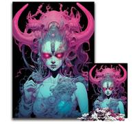 Demon Woman Adult Jigsaw Puzzles 1000 Pieces Paper Jigsaw Puzzles for Adults for Family Interactive Game 1000 PCS(38x26cm)