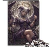 Demonic Angel Young Girl Puzzles for Teenagers Teens 2000pc Puzzle, Pattern Assembly Deal As Gifts for The Whole Family Suitable for And 14 (70x100cm)