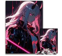 Demonic Anime Girl Adult Jigsaw Puzzles 1000 Pieces Jigsaw Puzzles for Adults for Teenagers Teens Ideal Birthday 1000 PCS(38x26cm)