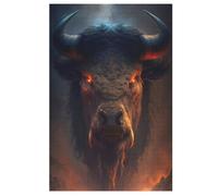 Demonic Bison Puzzle Adults And Teenagers 1000 Pieces Wooden Jigsaw Educational Game Toy Family Decoration 78×53cm