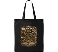 Demonic Captain of The Damned Natural Cotton Tote Bag Black