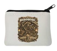 Demonic Captain of The Damned Neoprene Coin Purse Pouch 10x11cm White