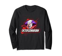 Demonic Clown God 80th Birthday Octogenarian Long Sleeve T-Shirt