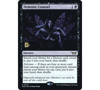 Demonic Counsel (Prerelease Foil) | Duskmourn: House of Horror