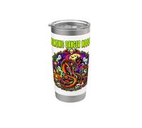 Demonic Danger Noodle Snake Meme Devil Horns Spooky Scary Stainless Steel Insulated Tumbler