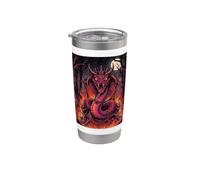 Demonic Danger Noodle Snake Meme Devil Horns Spooky Scary Stainless Steel Insulated Tumbler