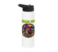 Demonic Duck Devil Horns Ghosts Graves Spooky Scary Horror Stainless Steel Insulated Water Bottle