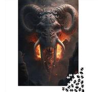 Demonic Elephant Paper Jigsaw Puzzles 1000 Pieces Jigsaw Creative Rectangular Large Family Puzzle Game Artwork for Adults Teens 1000pcs (38x26cm)