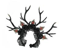 Demonic Eye Deer Antlers Headpiece Costume Hair Accessory Headband For Adults And Kids Halloween Costume Accessories Unisex Resin Antler Headdress