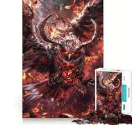Demonic Owl From Hell Jigsaw Puzzles 1000 Piece for Adults Memory Boost Cozy Fun Pattern Assemble Nice Decor (38x52cm)