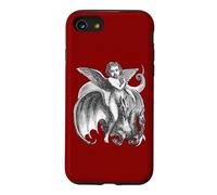 Demonic Winged Character Riding A Two Headed Dragon Cut Out Case for iPhone SE (2020) / 7/8