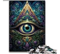 Demon's Eye Jigsaw Puzzles for Teenagers 1000 Pieces, Educational Toy Funny Family Games Unique Home Decor (26x38cm)
