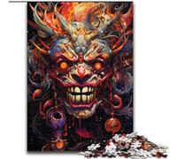 Demons Masks Jigsaw Puzzles 1000 Pieces for Adults Jigsaw Puzzles for Teenagers, Family Game Night, Brain-Challenging Gift Idea size 50x75cm