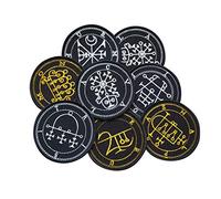 Demons Sigils ES, Lucifer, Satan, Occult Demonic Magic, Magick, Thelema, Crowley, Goetia, Tarot, Kabbalah Embroidered Iron on Applique Souvenir Accessory