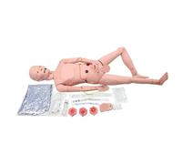 Demonstration Human Mannequin, Geriatric Patient Care Skills Mannequin Nursing Skills Training Models PVC Life Size Simulator For Teaching Pratice(Male)