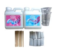 Demorex Silicone Mold Making Kit, Super Elastic Liquid Silicone for Mold Maker, Fast Cure Translucent Silicone Rubber for Casting Resins Mold, Silicone Mold, Candle, Soap, Food Mold (84 OZ)