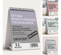 Demotivating Desk Calendar Undated 52 Weeks with Unmotivating Sayings Demotivation Calendar Sarcasm Funny Gift Idea for Office Decoration Colleagues Calendar Sarcastic Gadget (BuntOffice)