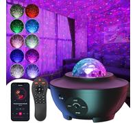 Dempower Galaxy Projector, Starry Night Light, LED Colour Changing Galaxy Lamp with Remote Control, Nebula & Star Effects Night Light Projector for Bedroom, Aurora Ambient Lighting for Kids and Adult
