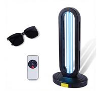 DEMPOWER UV Light Sanitizer 38W UVC Lamp with Remote Control, 3-Speed Timer and 360° Ultraviolet Coverage for Home, Bedroom, Kitchen and Office Deep Air and Surface Sterilisation